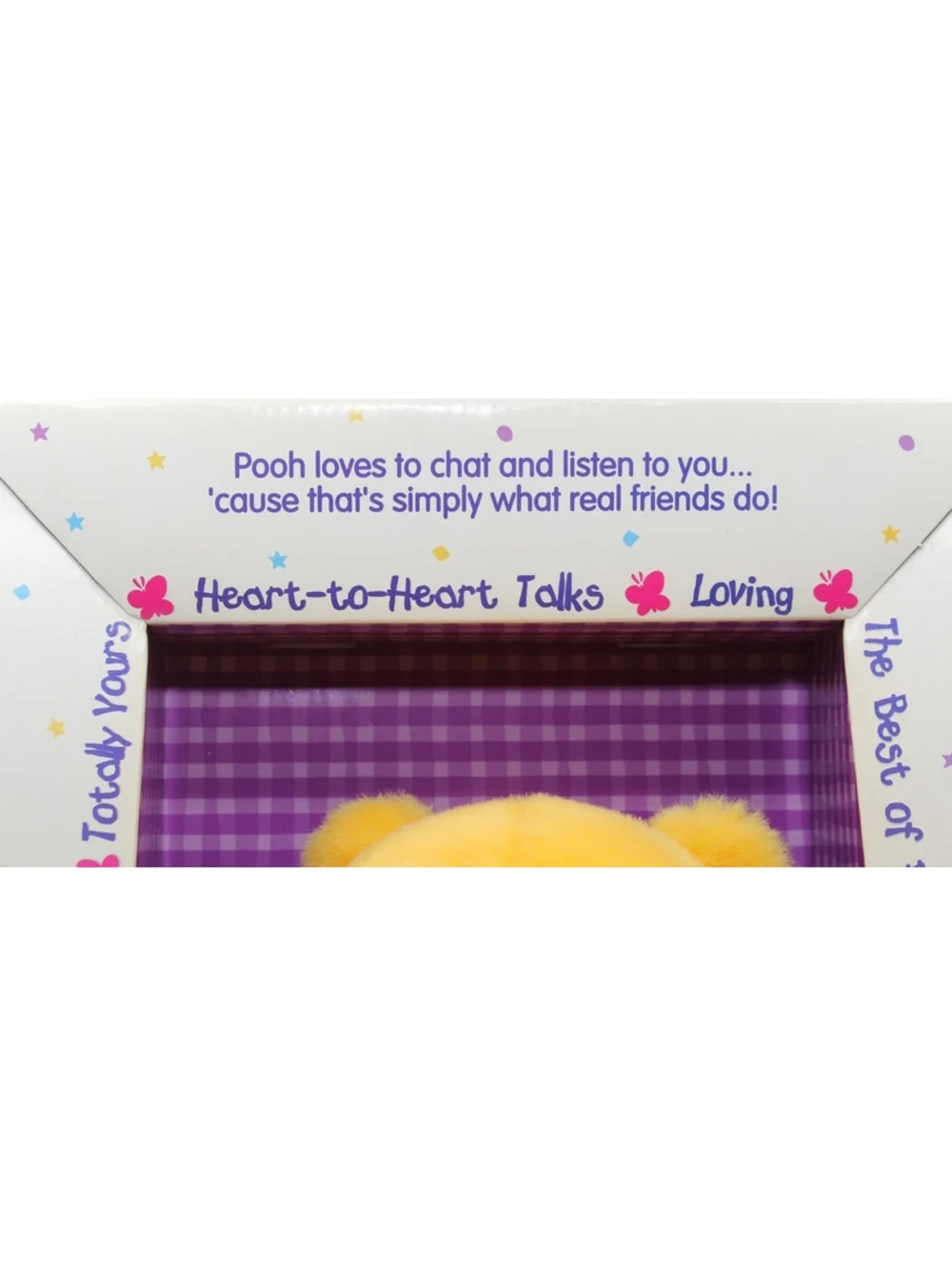 Vintage Disney 1999 Heart to Heart Talks W/ Pooh Chatpal Plush Doll Mattel 24362